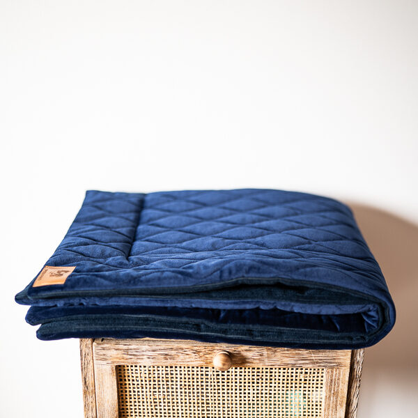 Narzuta dla psa Bunia granatowa